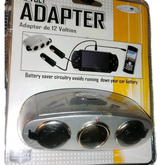 Custom Accessories Inc. 12 Volt Adapter‎ 3 Ports, 1 is for Cigarette Lighter NEW - Picture 1 of 3